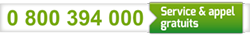 numero vert 0800394000